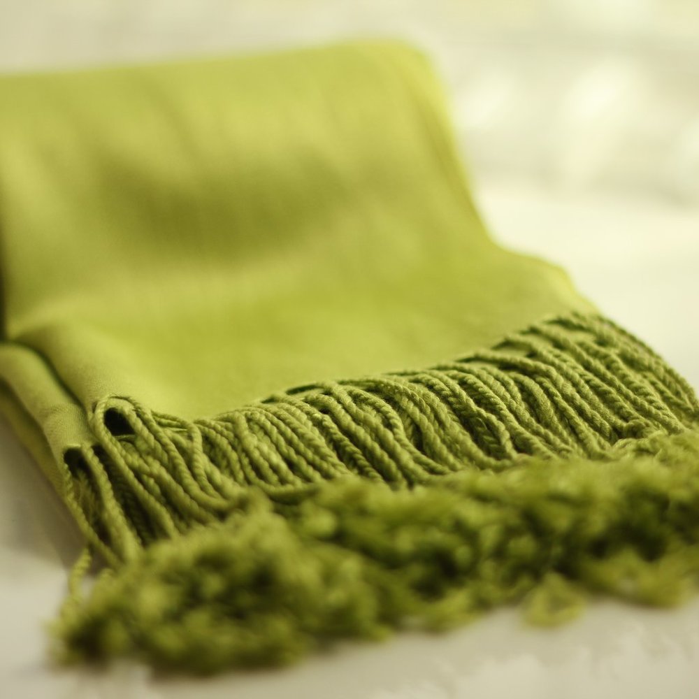 2 NWT Yellow Green citrusy pastel Pashmina Set